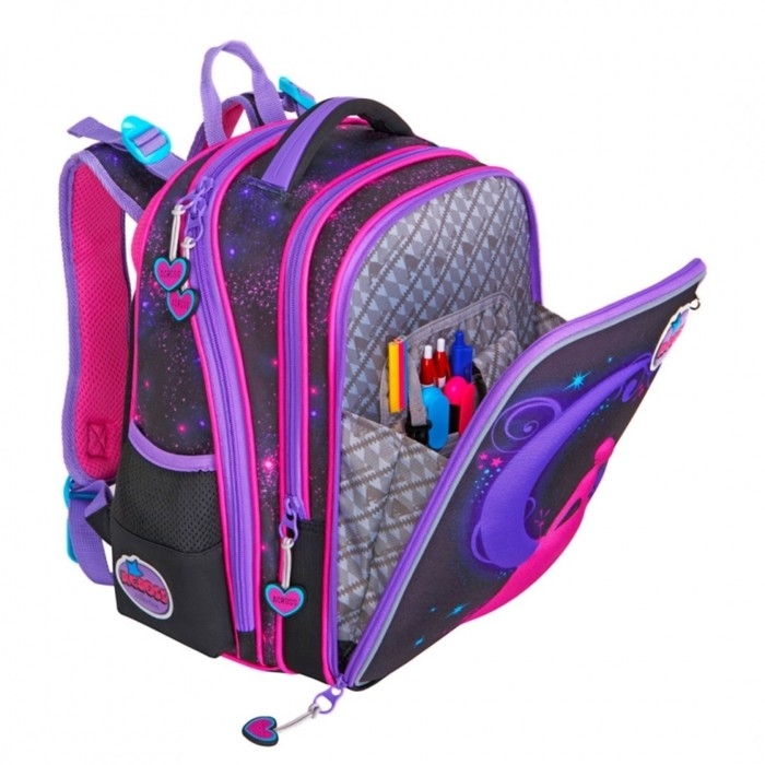 Рюкзак каркасный 36 х 29 х 17 см, Across 192, наполнение: мешок, фиолетовый ACR22-192-8 Рюкзак каркасный 36 х 29 х 17 см, Across 192, наполнение: мешок, фиолетовый ACR22-192-8