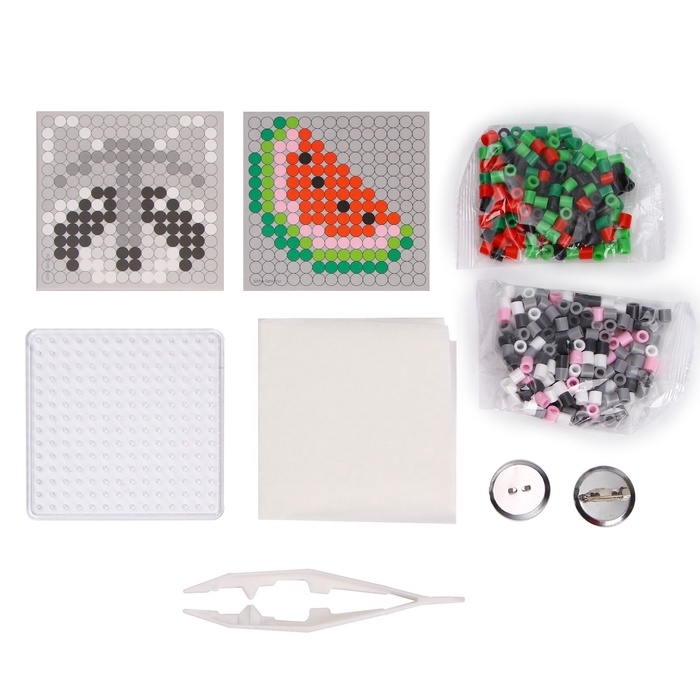 Термомозаика «Енотик» с пинцетом, значком Термомозаика «Енотик» с пинцетом, значком