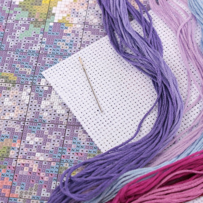 Набор для вышивания крестом «Сирень» 28 х 23 см Набор для вышивания крестом «Сирень» 28 х 23 см