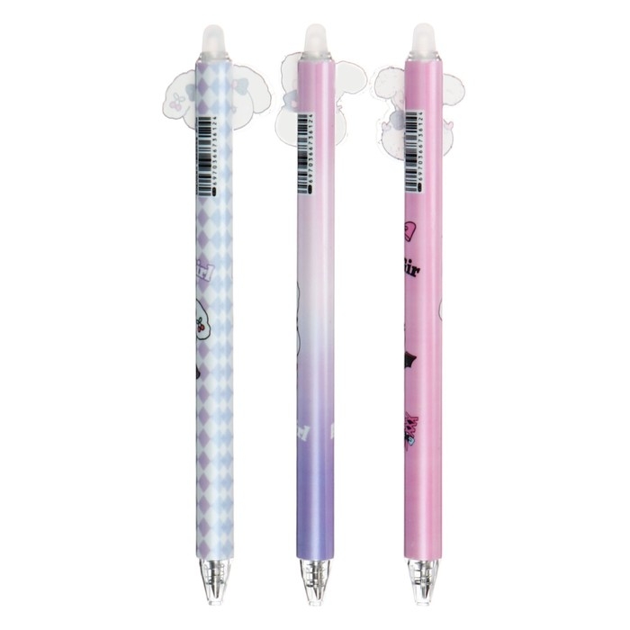 Ручка гелевая автомат Ручка гелевая автомат "Милашки", стираемые чернила, чернила синие, МИКС