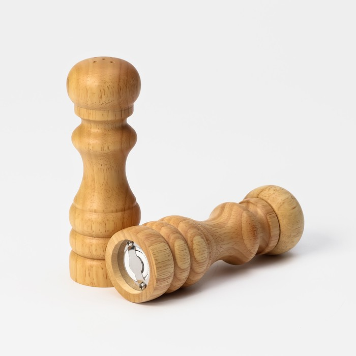 Набор для специй Доляна «Комфорт», 2 предмета: мельница и солонка Набор для специй Доляна «Комфорт», 2 предмета: мельница и солонка