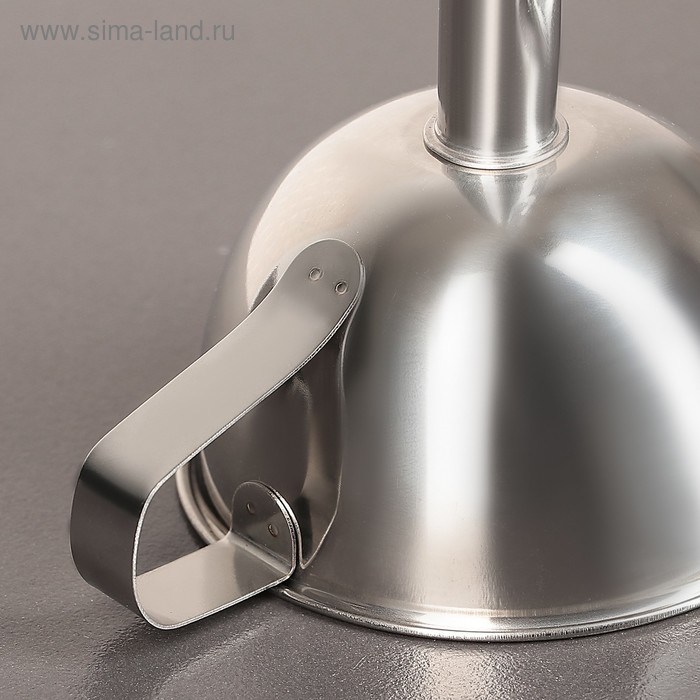 Воронка из нержавеющей стали, d=11 см, с ручкой Воронка из нержавеющей стали, d=11 см, с ручкой