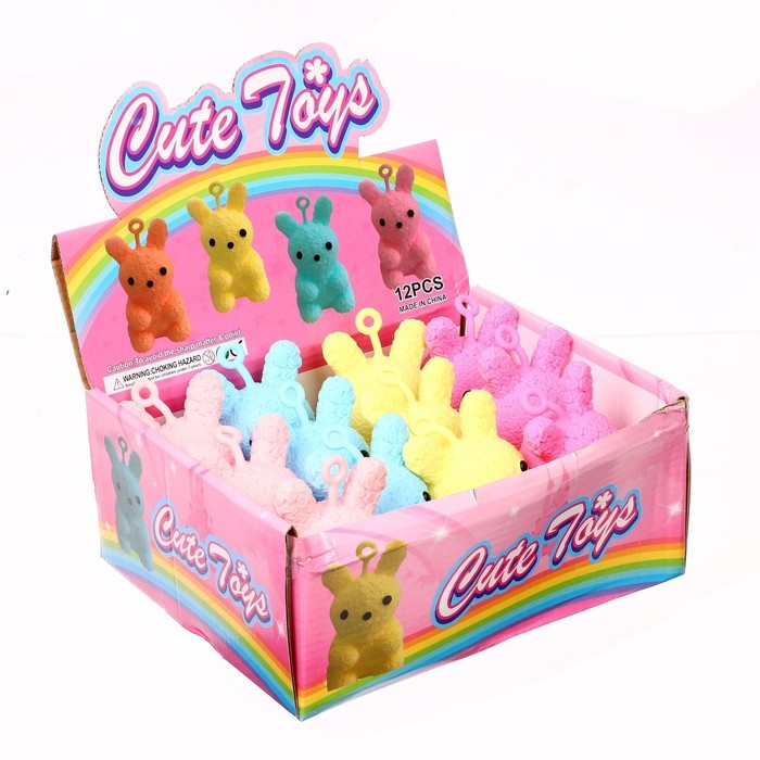 Мялка «Зайка» световой, цвета МИКС Мялка «Зайка» световой, цвета МИКС