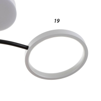 Люстра с ПДУ 2299/7WT LED 136Вт 3000-6000К белый 77х77х18 см BayerLux