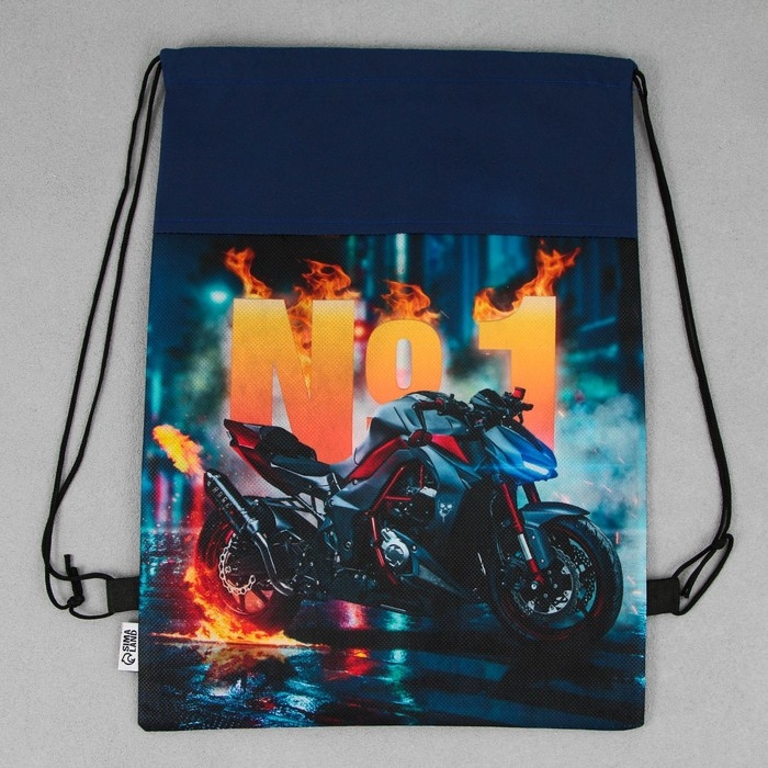 Мешок для обуви «Гонщик №1» нетканное полотно, размер 30 х 40 см Мешок для обуви «Гонщик №1» нетканное полотно, размер 30 х 40 см