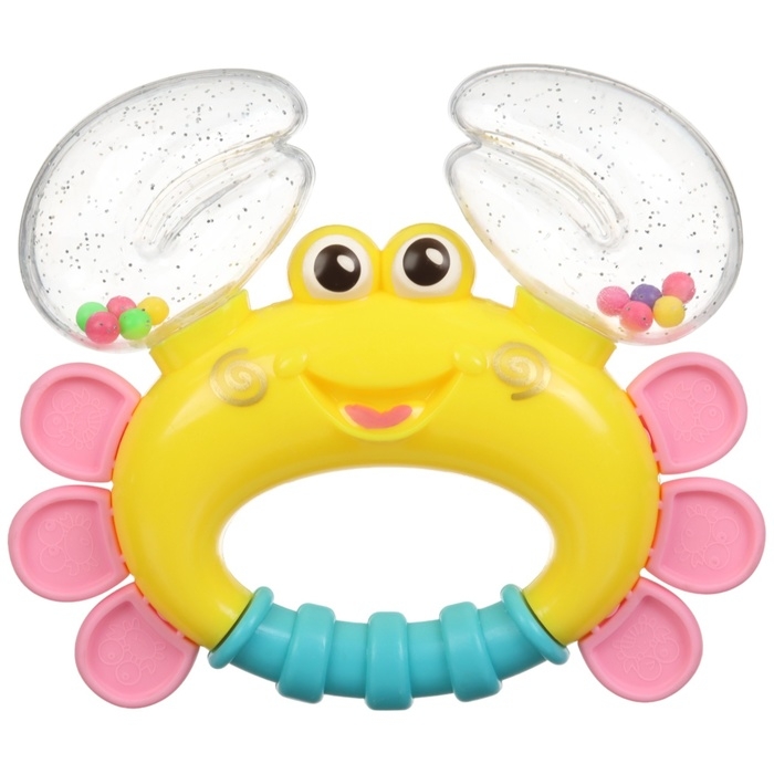 Погремушка «Крабик», цвет МИКС, Крошка Я, 12 см Погремушка «Крабик», цвет МИКС, Крошка Я, 12 см