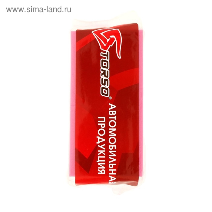 Губка для мытья авто TORSO влаговпитывающая 11.5×5.5 см, микс