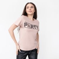 Футболка женская KAFTAN "Party", бежевый, р-р 48-50