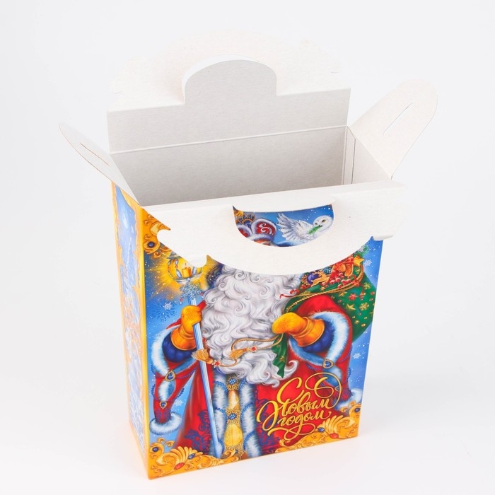 Новый год. Коробка подарочная новогодняя Ларец Дед мороз 17,5 х 31 х 7 см. Новый год. Коробка подарочная новогодняя Ларец Дед мороз 17,5 х 31 х 7 см.