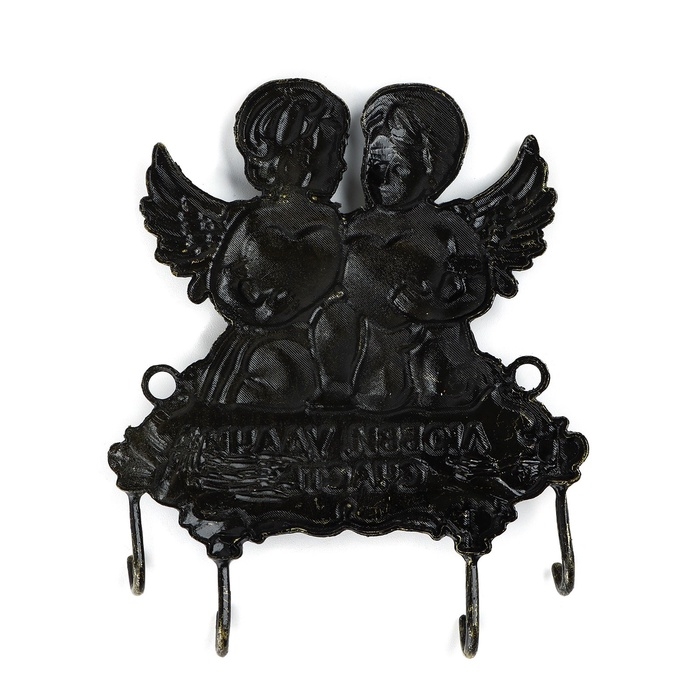 Ключница настенная «Любви, удачи, счастья», ангелы, 10.2 х 10.7 см Ключница настенная «Любви, удачи, счастья», ангелы, 10.2 х 10.7 см