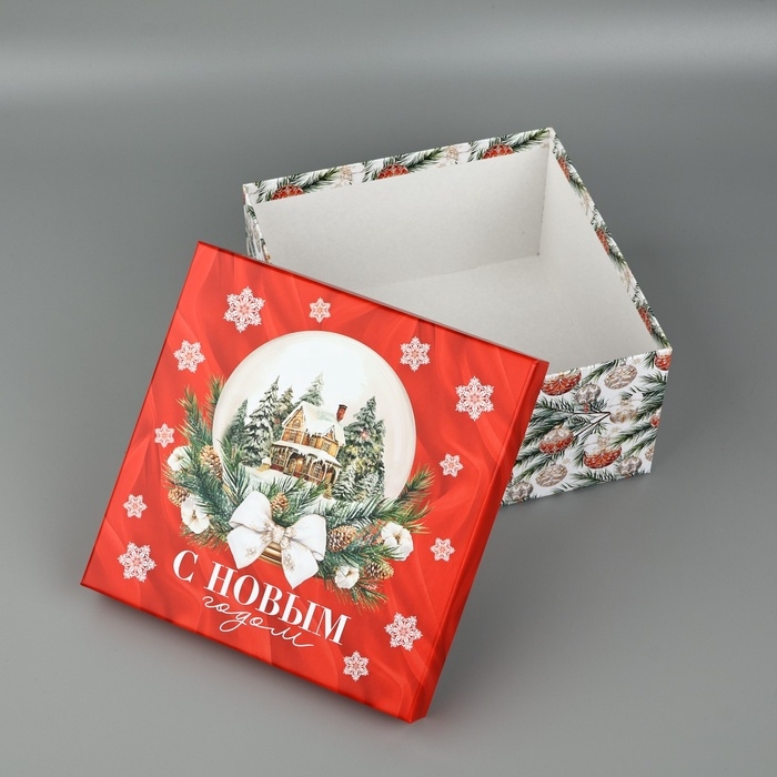 Набор подарочных коробок 3 в 1 «Счастья в Новом году», 18 х 18 х 10 – 22 х 22 х 12 см, Новый год Набор подарочных коробок 3 в 1 «Счастья в Новом году», 18 х 18 х 10 – 22 х 22 х 12 см, Новый год