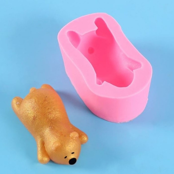 Молд силикон Молд силикон "Спящий мишка" 3х5х8,7 см