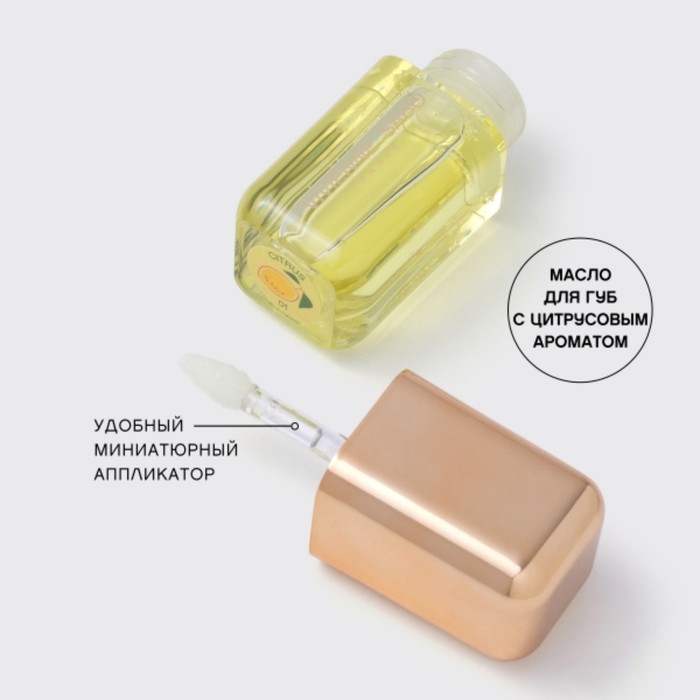 Масло для губ Vivienne Sabo Sirop de Fruits, тон 01 полупрозрачный жёлтый, аромат цитруса Масло для губ Vivienne Sabo Sirop de Fruits, тон 01 полупрозрачный жёлтый, аромат цитруса