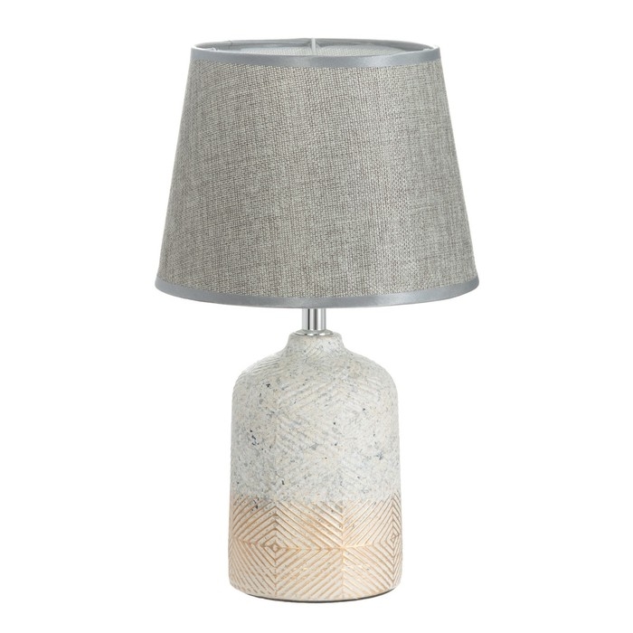 Настольная лампа Настольная лампа "Джина" Е14 40Вт бежево-серый 20х20х33 см RISALUX