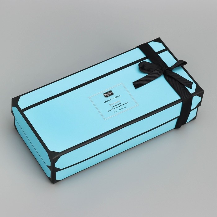 Набор свечей ароматических  Набор свечей ароматических "Aroma Candle", морская вода, 3 шт