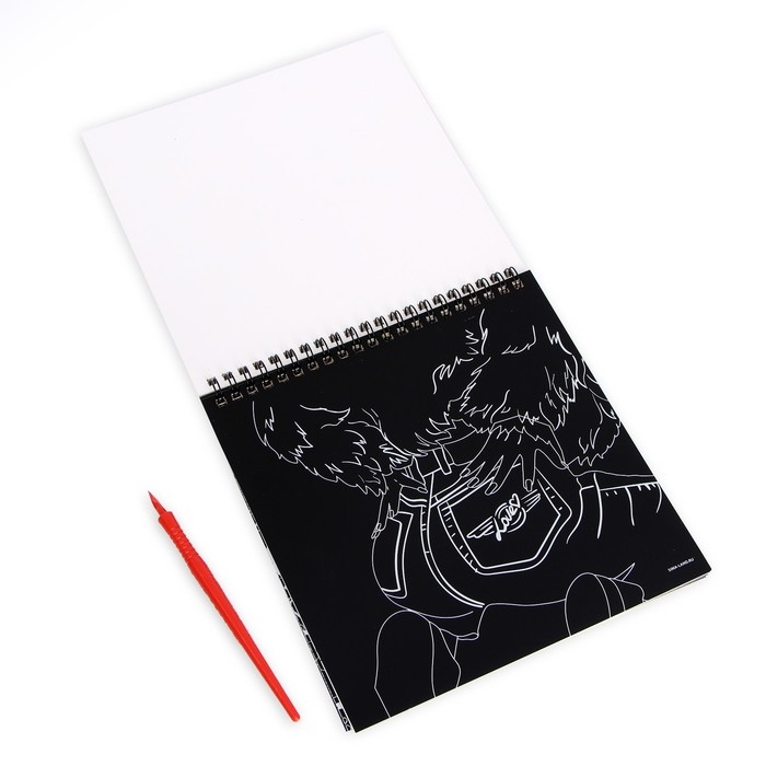 Гравюра блокнот - раскраска детская «Эстетика», 19 х 19 см, для девочки Гравюра блокнот - раскраска детская «Эстетика», 19 х 19 см, для девочки