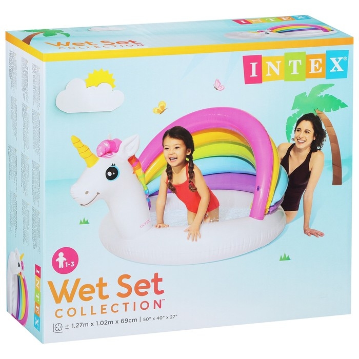 Бассейн надувной детский «Единорог», 127 х 102 х 69 см, 45 л, от 1-3 лет, 57113NP Бассейн надувной детский «Единорог», 127 х 102 х 69 см, 45 л, от 1-3 лет, 57113NP