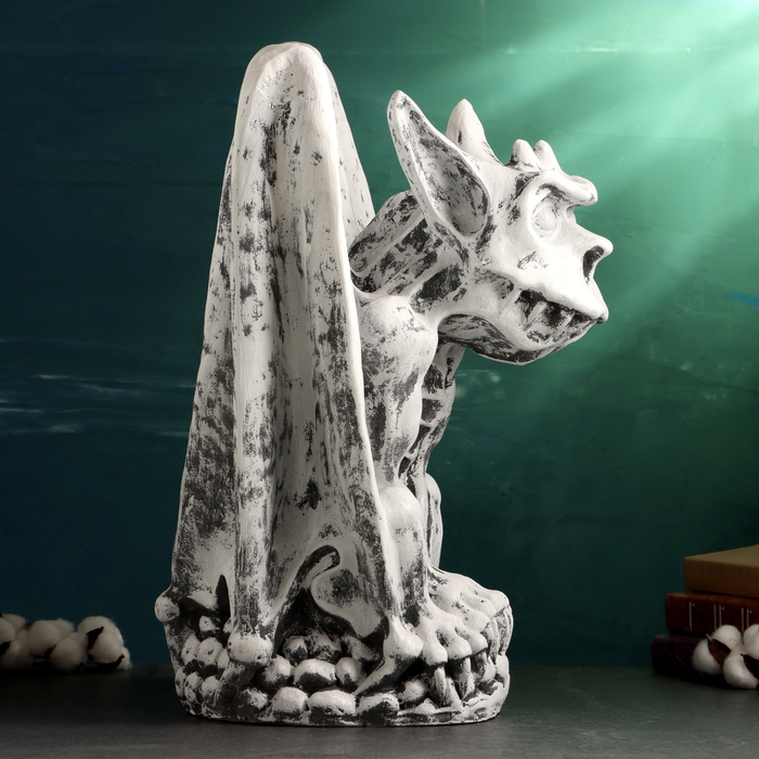 Фигура Фигура "Горгулья" серый камень, 39х39х55см