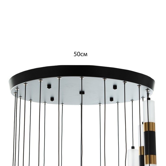 Светильник-каскад Светильник-каскад "Аселла" 20хLED 120Вт 4000К черный 70х70х250 см BayerLux