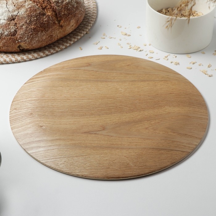 Блюдо для подачи Доляна «Заря», d=30 см, акация