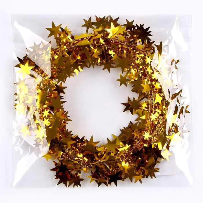 Новый год! Проволока для поделок и декора «Звёздочка» длина — 5 метров, цвет золотой Новый год! Проволока для поделок и декора «Звёздочка» длина — 5 метров, цвет золотой