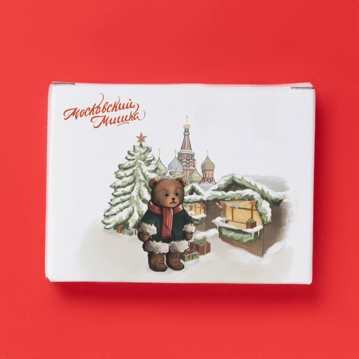 Новогодняя подставка под чайный пакетик Доляна «Московский мишка», керамика, 12×9,5 см, цвет белый Новогодняя подставка под чайный пакетик Доляна «Московский мишка», керамика, 12×9,5 см, цвет белый