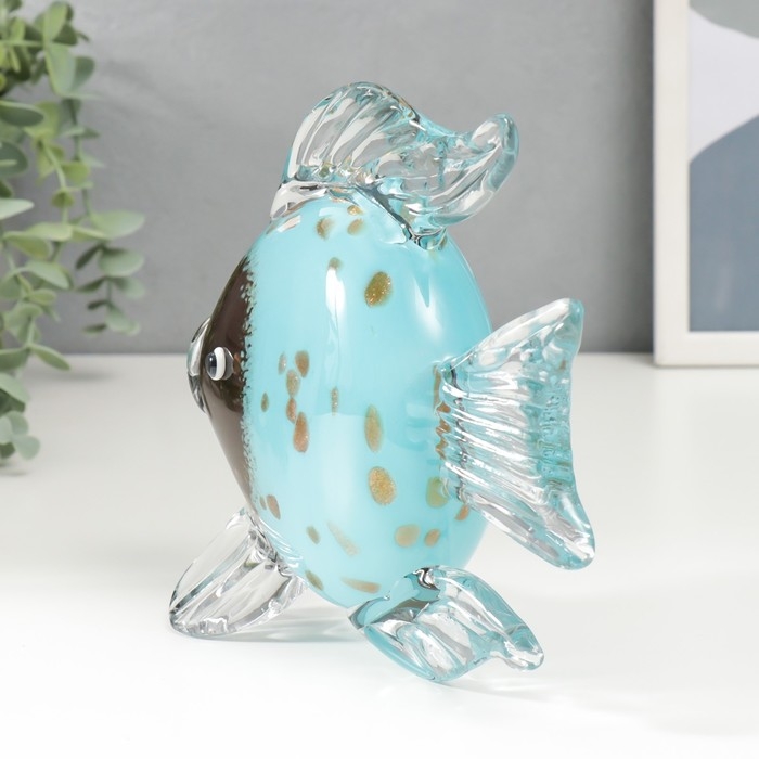 Сувенир стекло Сувенир стекло "Рыба" под муранское стекло МИКС 16х20 см