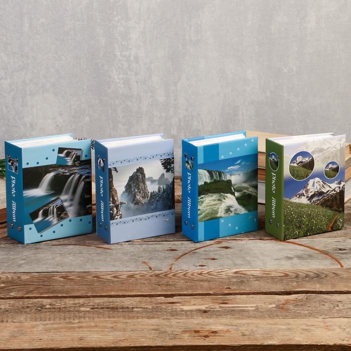 Фотоальбом на 100 фото 10х15 см Фотоальбом на 100 фото 10х15 см "Природная идиллия" МИКС 16,5х12,3х5,2 см