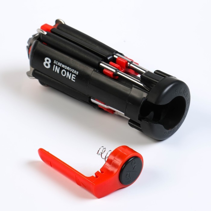 Фонарь многофункциональный, мультитул 8 в 1  Фонарь многофункциональный, мультитул 8 в 1 "100 % Мужик", 12 х 4 см, 3 ААА