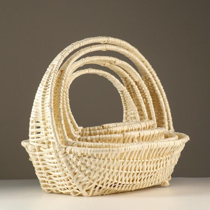 Набор корзин, 5шт., 42х34х41см,37х30х36см,32x26x33см, 27x21x28см,22x17x23см,лоза Набор корзин, 5шт., 42х34х41см,37х30х36см,32x26x33см, 27x21x28см,22x17x23см,лоза