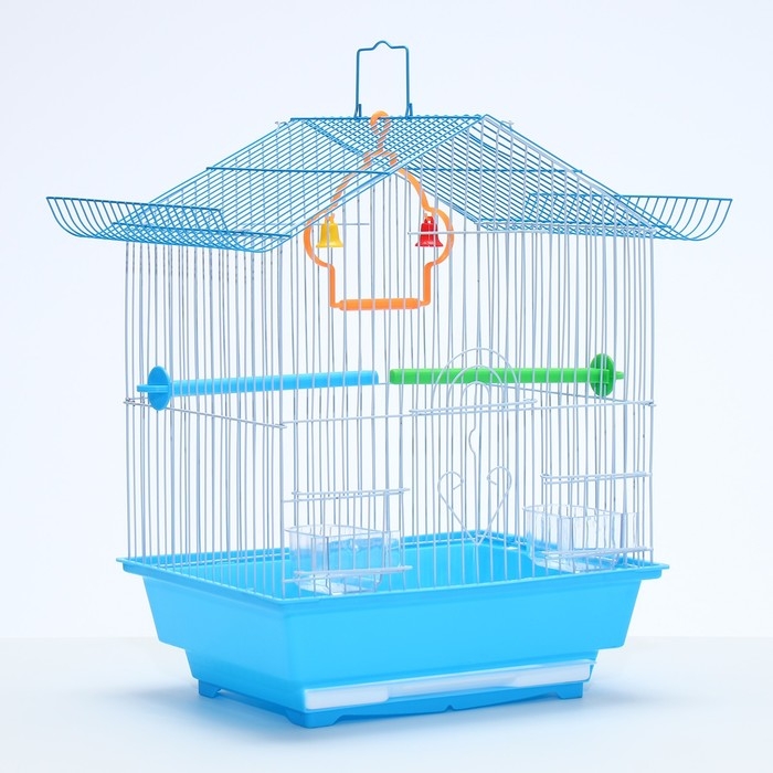 Клетка для птиц укомплектованная Bd-1/1d, 30 х 23 х 39 см, голубая Клетка для птиц укомплектованная Bd-1/1d, 30 х 23 х 39 см, голубая