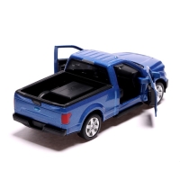 Машина металлическая FORD F-150, 1:32, инерция, открываются двери, цвет синий