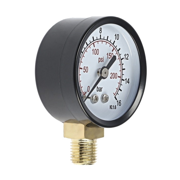 Манометр ZEIN, радиальный, диаметр корпуса 50 мм, 16 бар, 1/4 Манометр ZEIN, радиальный, диаметр корпуса 50 мм, 16 бар, 1/4"