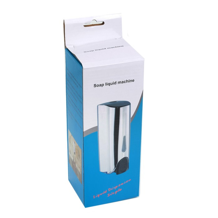 Диспенсер для антисептика/жидкого мыла механический 370 мл, пластик, цвет белый Диспенсер для антисептика/жидкого мыла механический 370 мл, пластик, цвет белый