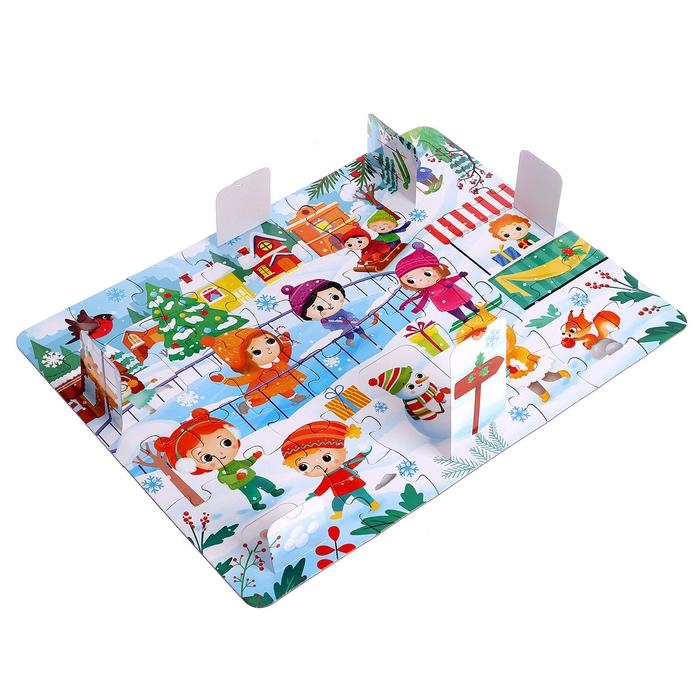 Пазл с окошками «В ожидании Нового года», 6 окошек, 28 деталей Пазл с окошками «В ожидании Нового года», 6 окошек, 28 деталей