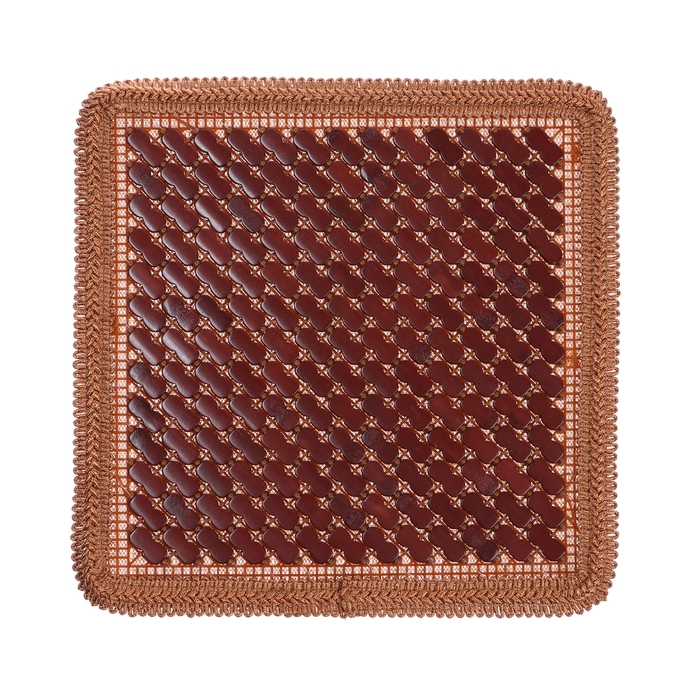 Накидка на сиденье массажная Nova Bright, бамбуковые пластины, коричневая Накидка на сиденье массажная Nova Bright, бамбуковые пластины, коричневая