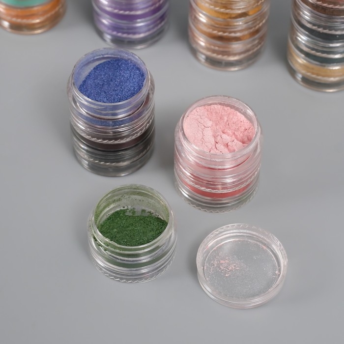 Глиттер для творчества Глиттер для творчества "Пудра-втирка. Краски осени" набор 36 шт в баночка - 1 гр 6х9х8 см 1024851