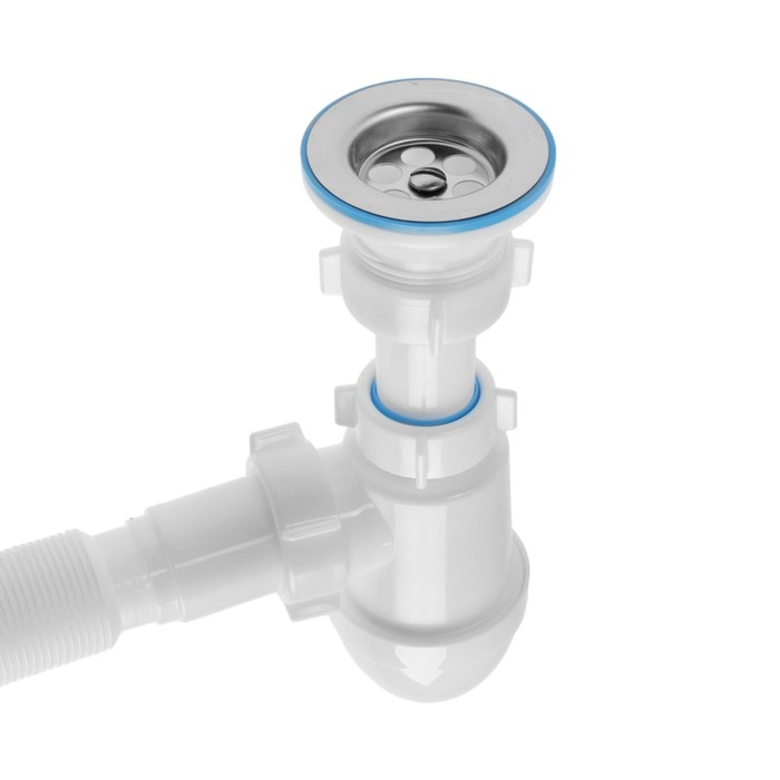 Сифон для мойки  Сифон для мойки "АНИ Пласт" Варяг VC0115, 1 1/2" х 40 мм, с гофрой 40 x 40/50 мм