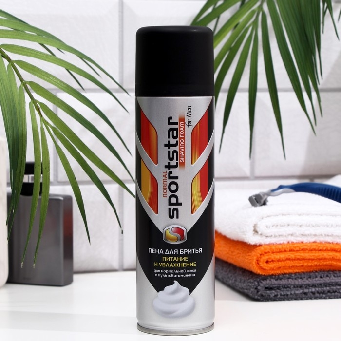 Пена для бритья Sport Star Normal, для нормальной кожи, 200 мл Пена для бритья Sport Star Normal, для нормальной кожи, 200 мл