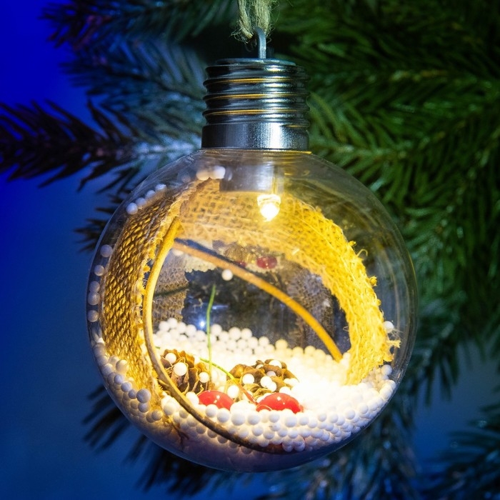 Ёлочный шар новогодний «С Новым годом!», на Новый год, d=8 см. Ёлочный шар новогодний «С Новым годом!», на Новый год, d=8 см.