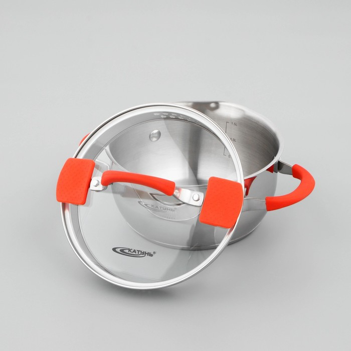 Кастрюля «Аврора», 2.2 л, d=18 см, капсульное дно, индукция Кастрюля «Аврора», 2.2 л, d=18 см, капсульное дно, индукция