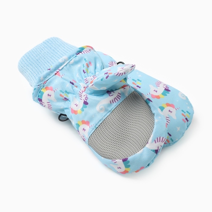 Варежки зимние детские MINAKU, цвет голубой, 15см