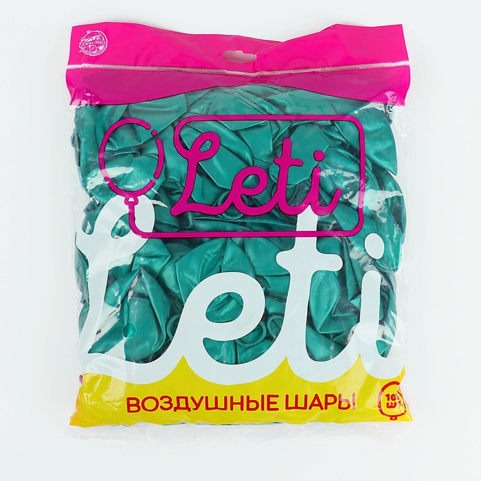 Шар латексный 12", металл, набор 100 шт., цвет зелёный