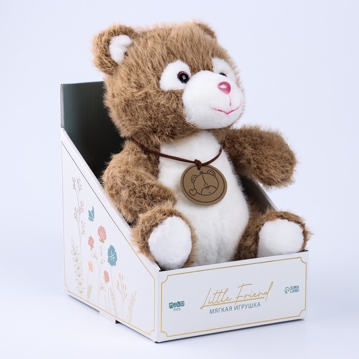 Мягкая игрушка Little Friend, медведь, цвет коричневый, 23 см Мягкая игрушка Little Friend, медведь, цвет коричневый, 23 см