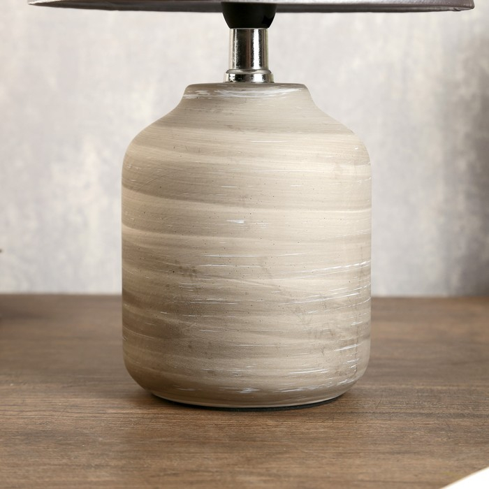 Лампа настольная "Кредо" 1х40Вт E14 серый 20х20х34 см RISALUX