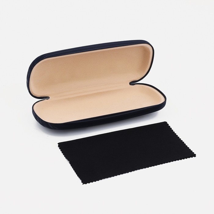 Футляр для очков на хлопушке, длина 16 см, цвет синий Футляр для очков на хлопушке, длина 16 см, цвет синий