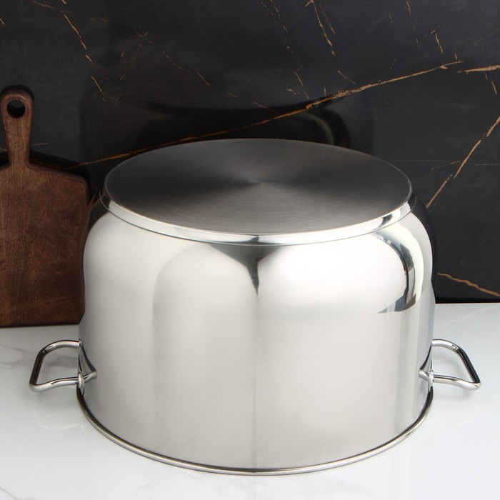 Кастрюля цельнотянутая «Профи», 40 л, d=45 см, капсульное дно, индукция