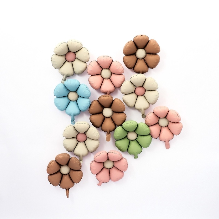 Шар фольгированный 19 Шар фольгированный 19" «Ромашка», матовый, цвет розовый