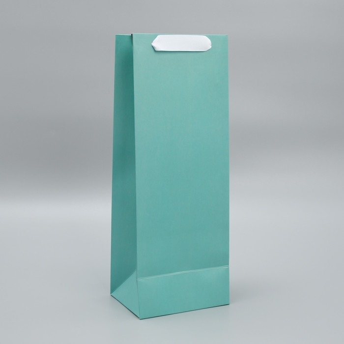 Пакет подарочный под бутылку, упаковка, «Тиффани», 13 x 35 x 10 см Пакет подарочный под бутылку, упаковка, «Тиффани», 13 x 35 x 10 см