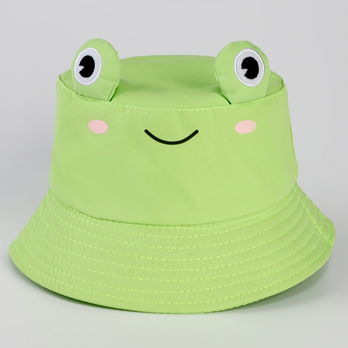 Панама детская для девочки «Лягушка», с глазами, р-р 54см Панама детская для девочки «Лягушка», с глазами, р-р 54см